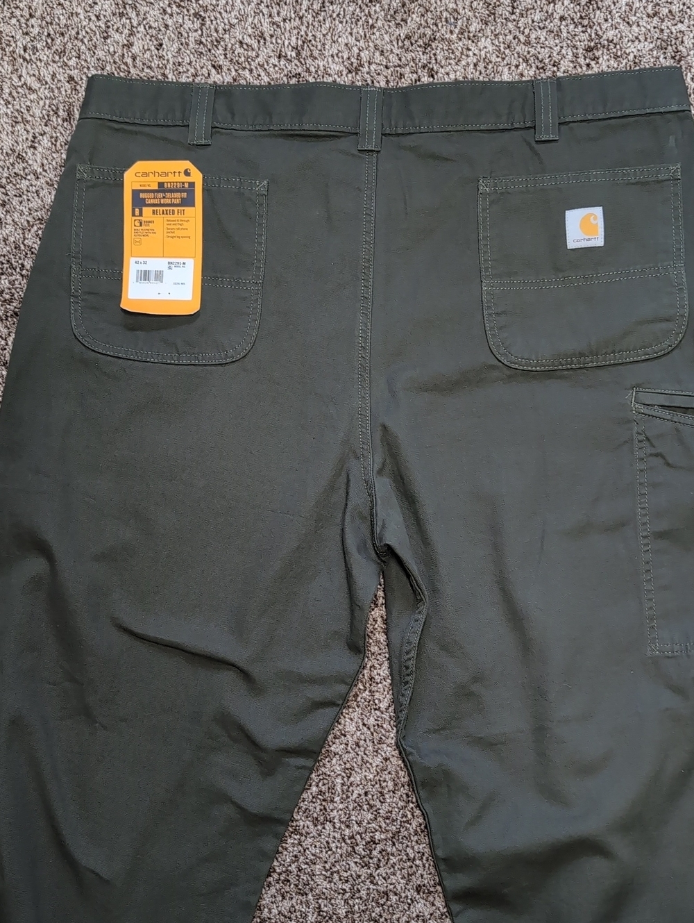 Carhartt Rugged Flex Relaxed Fit Canvas Work Pant Size 42x32 NEW